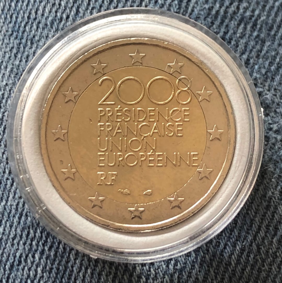 Piece De 2 Euros Rare 2008 Présidence Française Union Européenne Coin 2 Euro Commemorative France 2008 Présdence FRANÇAISE - Etsy New Zealand