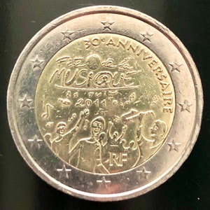 2 euro commemorative coin France 2011 - Music Festival (Fête de la Musique)