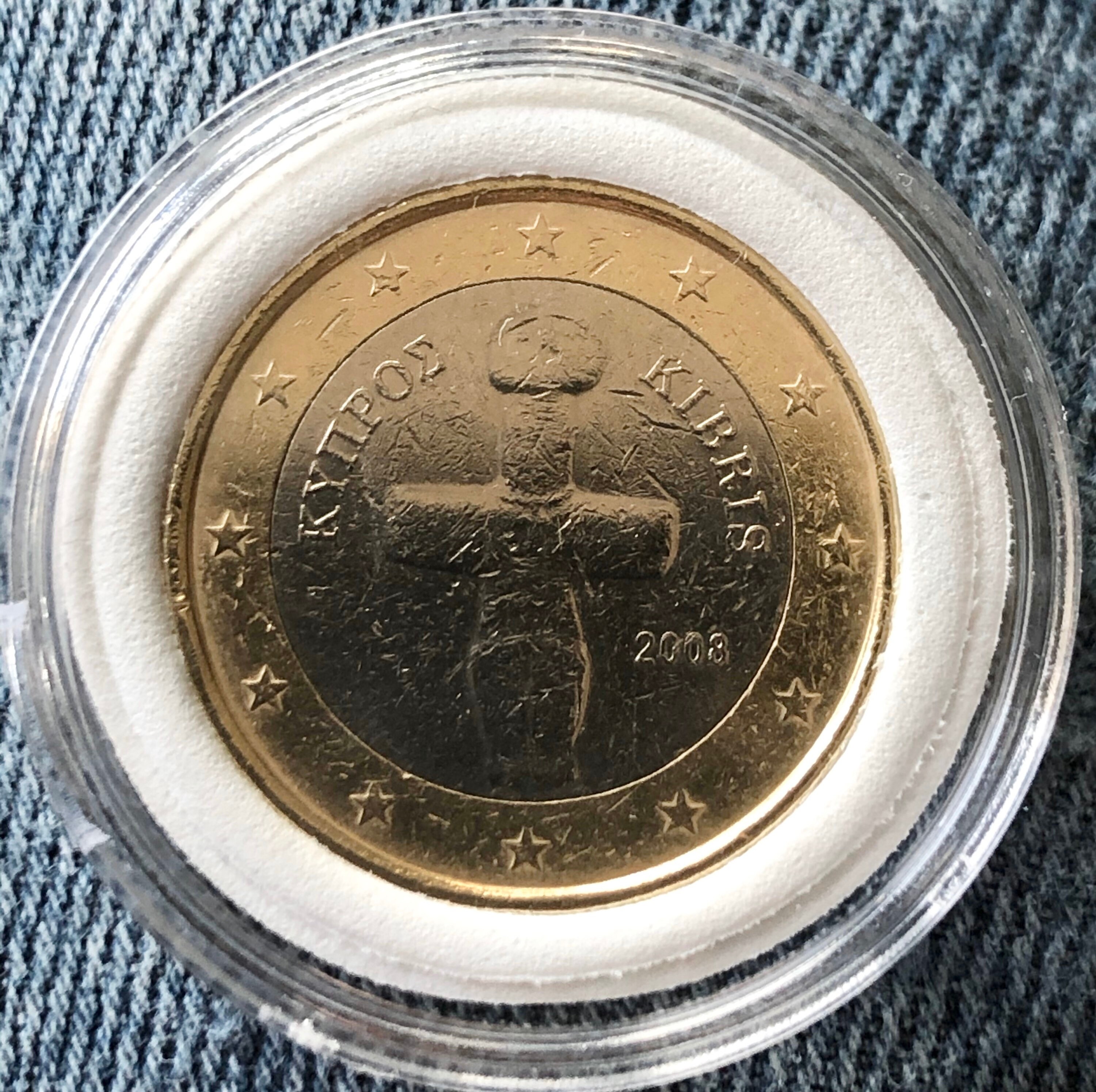 Pièce De 1 Euros Chypre 2008 Valeur Pièce 1 euro Cipro 2008 Chypre Pomos Idol - Etsy France