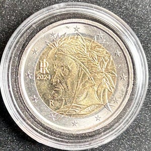 2 euro coin Italy 2024 - Dante Alighieri