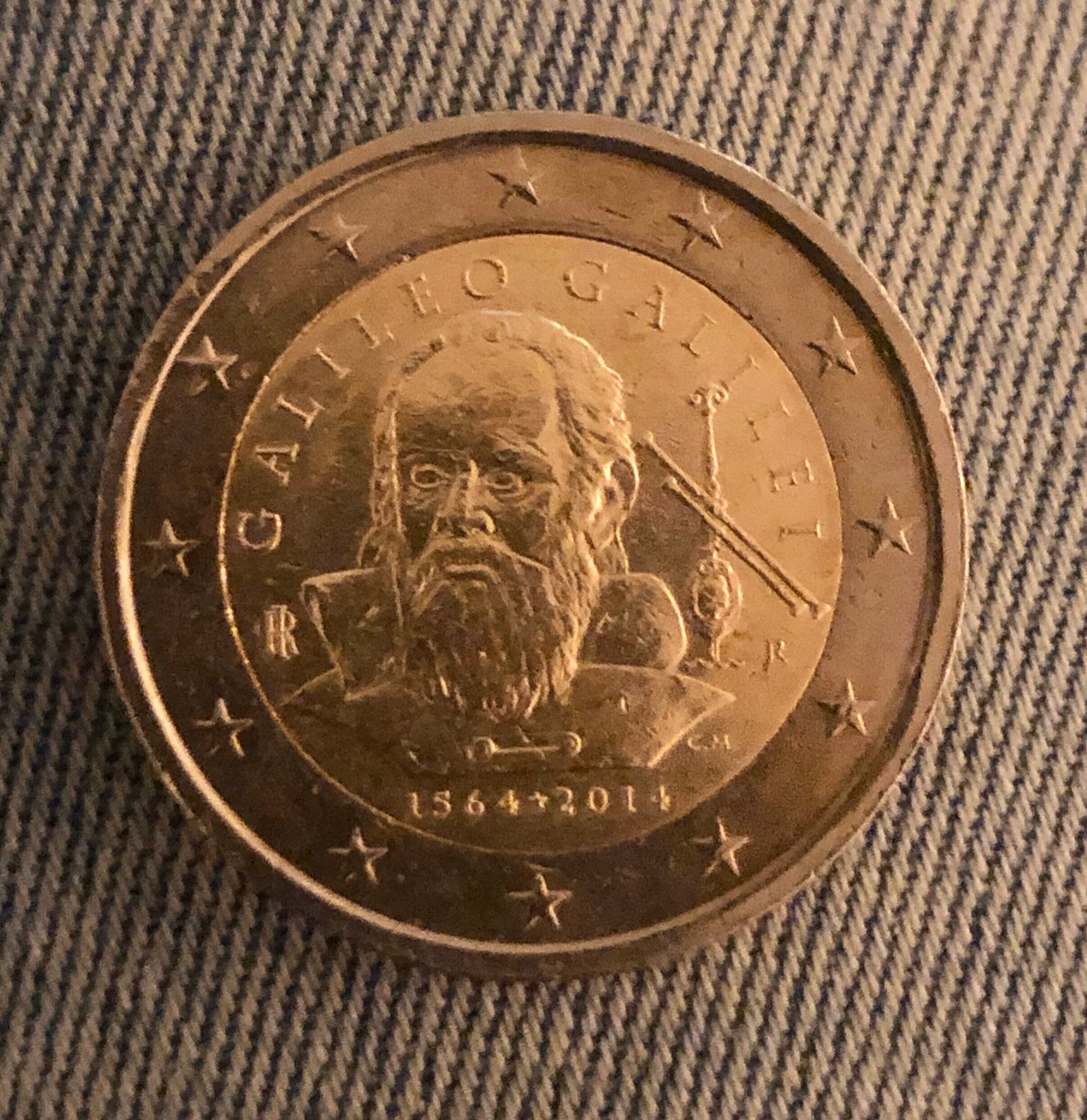 Piece 2 Euro Galileo Galilei Valeur Pièce 2 euro Italie Italie 2014 commémorative Galileo Galilei - Etsy France
