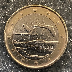 Coin 1 euro Finland 2000 - Finland (Flying Swan)