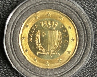 Coin 20 eurocent Malta 2020 (with 'F')