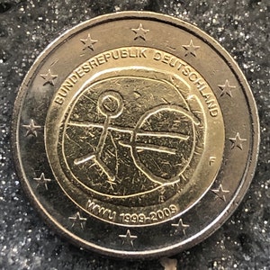 Coin 2 euro Germany &#39;F&#39; (Stuttgart) 2009 - Germany-Bundesrepublik Deutschland commemorative EMU 10 years euro 1999 - 2009