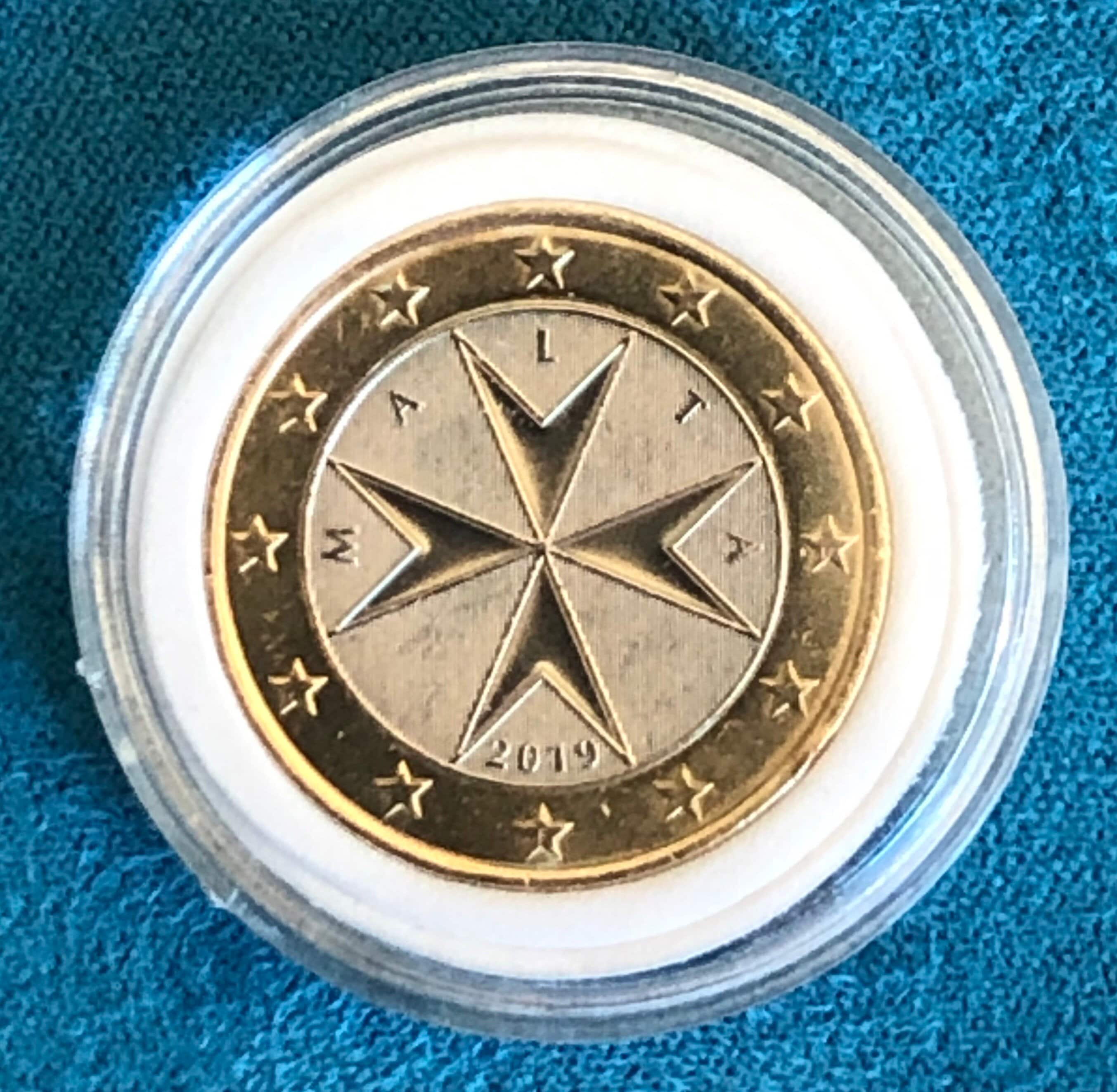 Coin 1 euro Malta Republic 2019 F Rare -  Italia