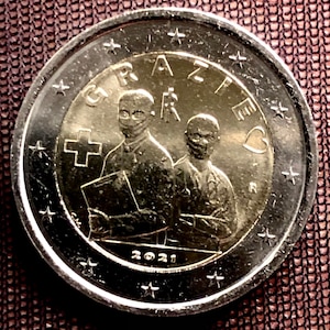 2 Euro Italy Coin 2021 - THANK YOU (Healthcare Professions)