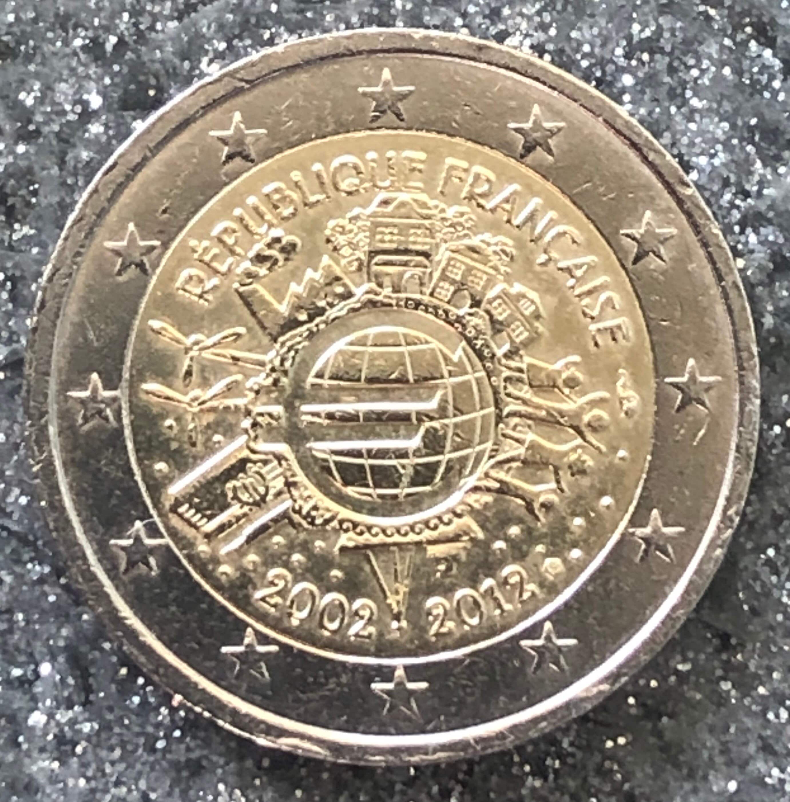 Coin 2 Euro France 2012 - France commemorative 10 years Euro