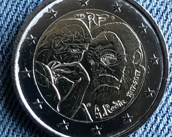 Coin 2 euro commemorative France 2017 - Auguste Rodin