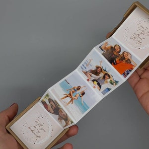 Will you be my bridesmaid / maid of honour / matron of honour unique proposal gift photo pull-up gift box card personalised with your photos