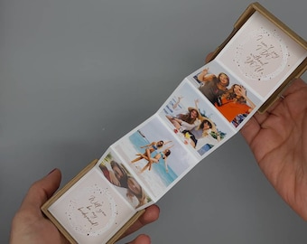 Personalised Bridesmaid or Maid of Honour Proposal Photo Pull-Up Keepsake Gift - Modern design