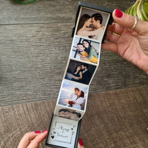 Personalised photo pull up gift box for him or her birthday, anniversary, Valentines Day, Christmas or just to say I love you or I miss you. image 1