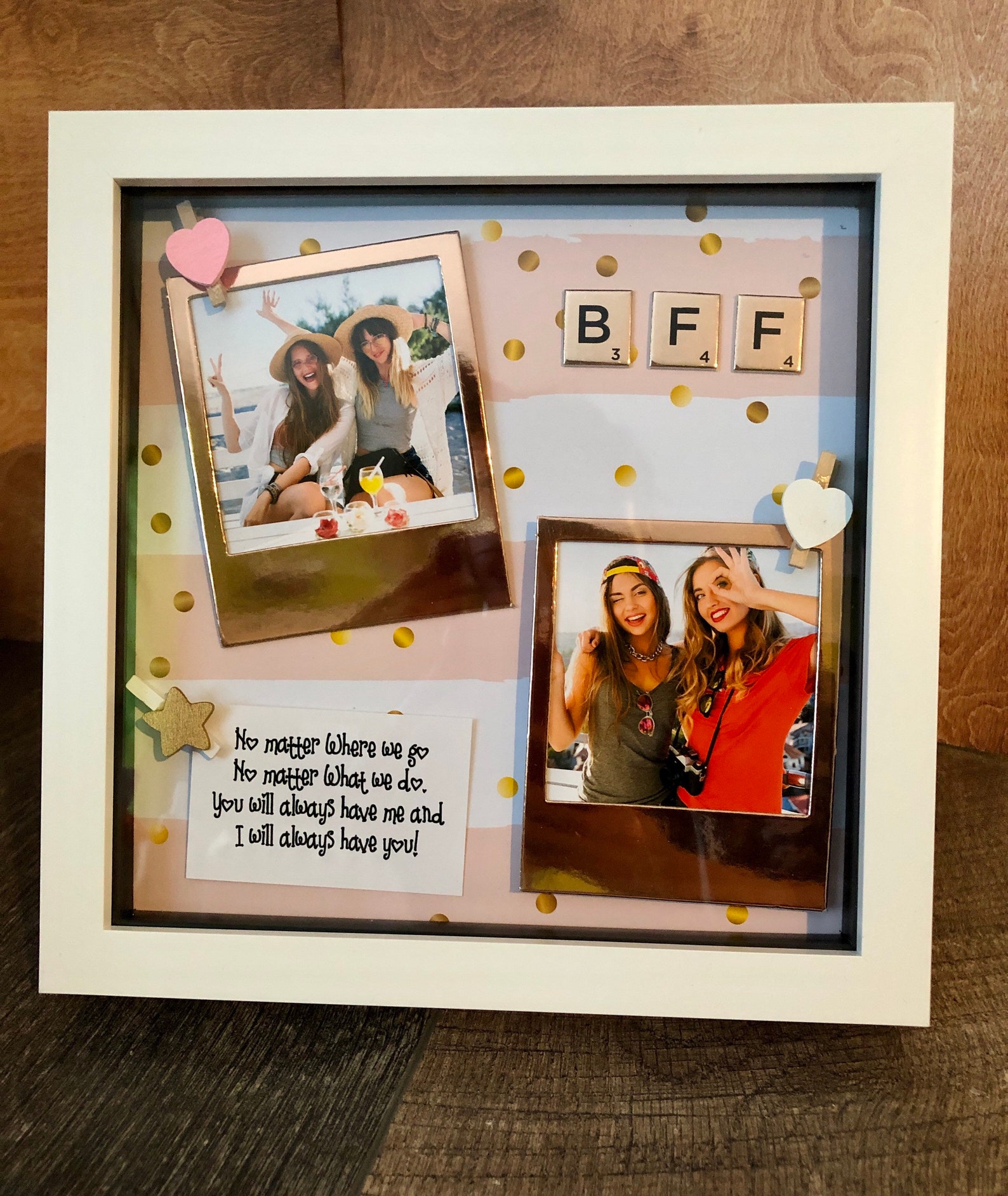 Best Friends Photo cadeau BFF Rose Gold personnalisé avec vos Etsy