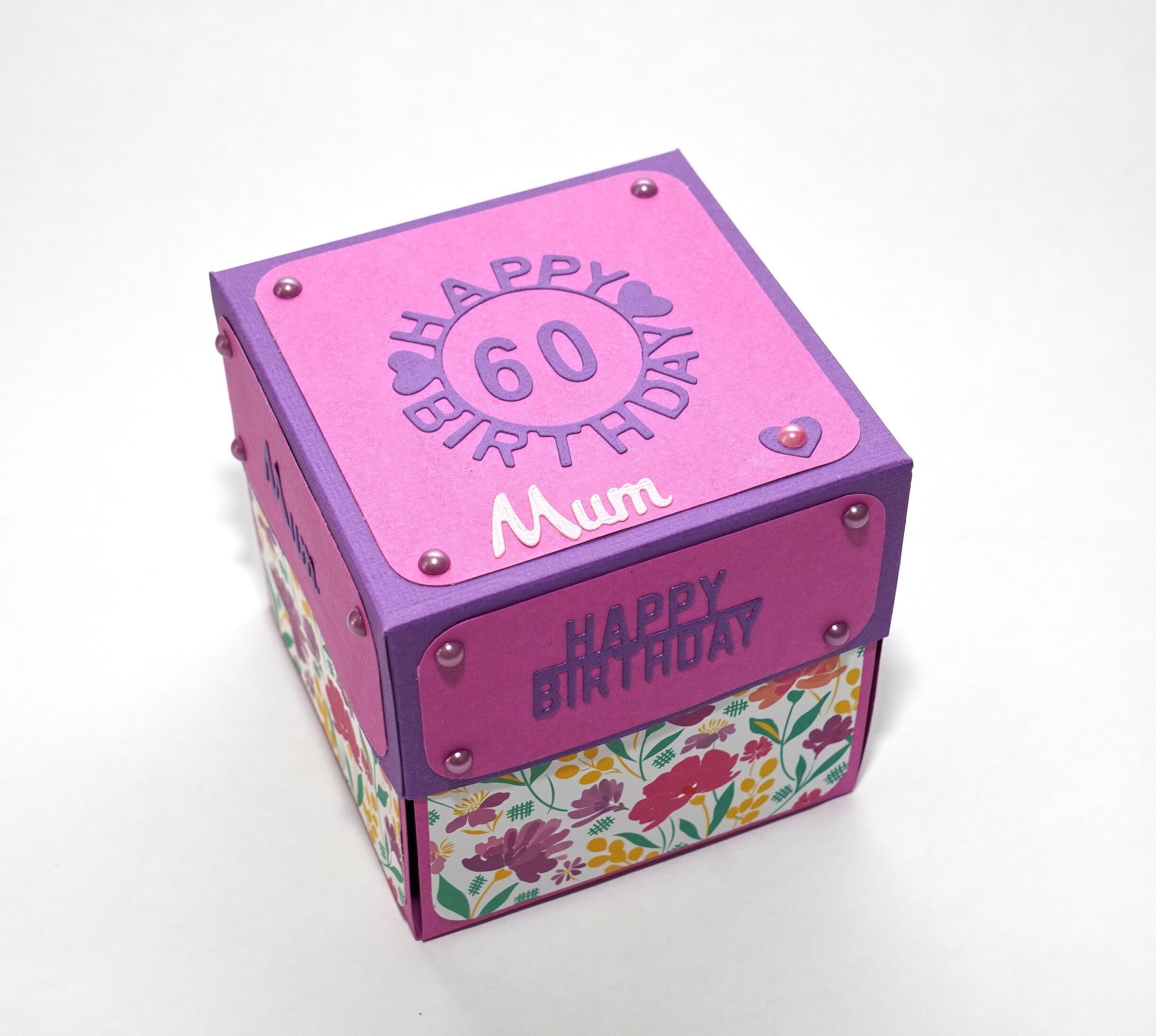 Happy Birthday photo box card/gift with chocolates Etsy