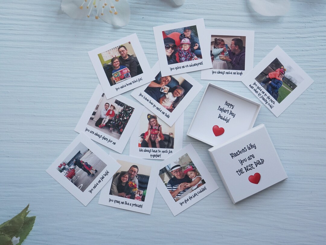 Personalised Reasons Why I Love You Dad / Reasons Why You Are the Best Dad Photo Cards Gift for ...