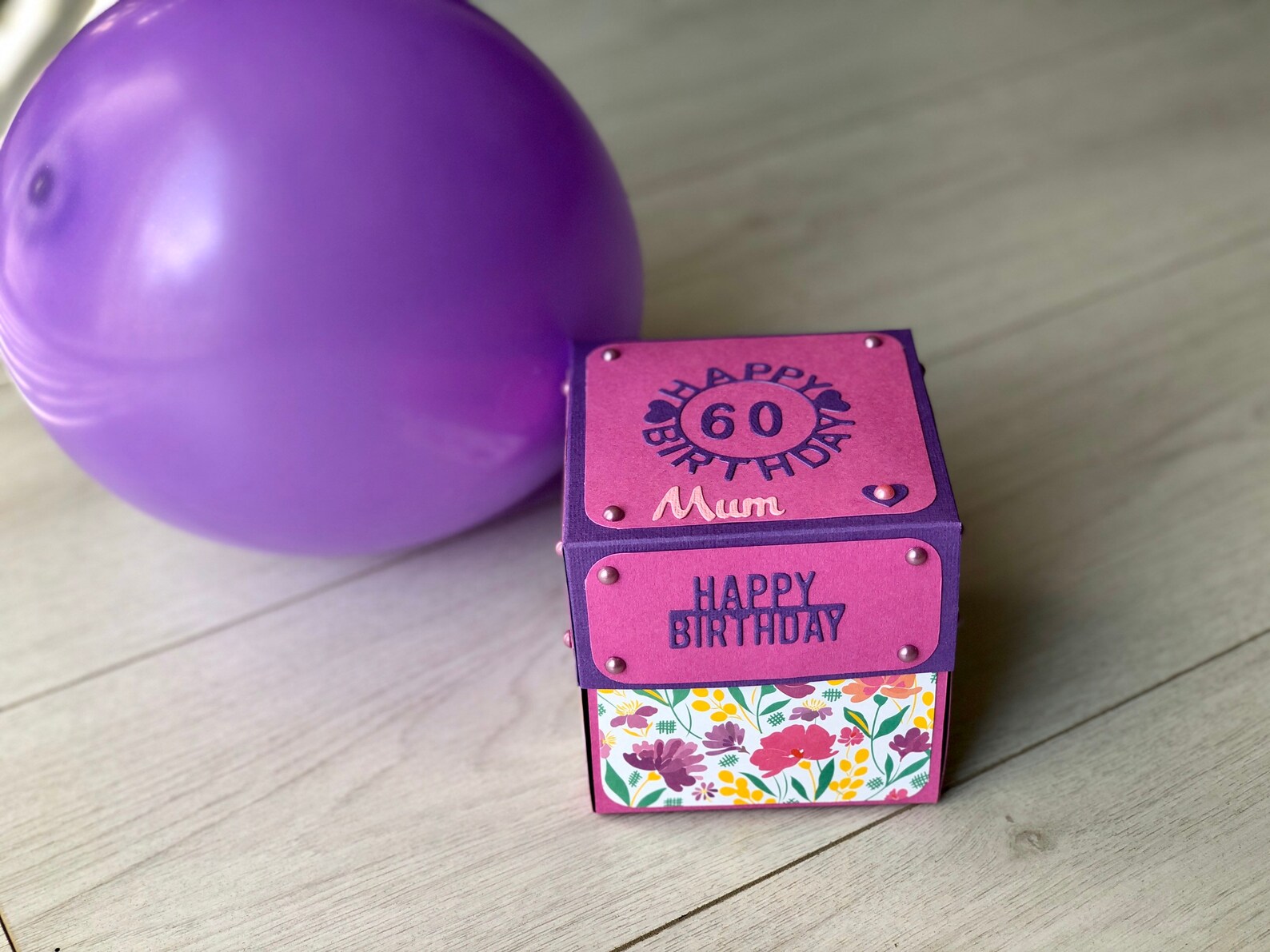 Happy Birthday photo box card/gift with chocolates Etsy