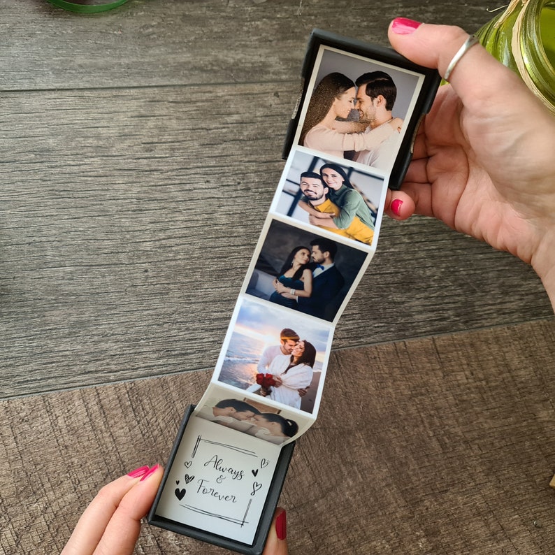 Personalised photo pull up gift box for him or her birthday, anniversary, Valentines Day, Christmas or just to say I love you or I miss you. image 3