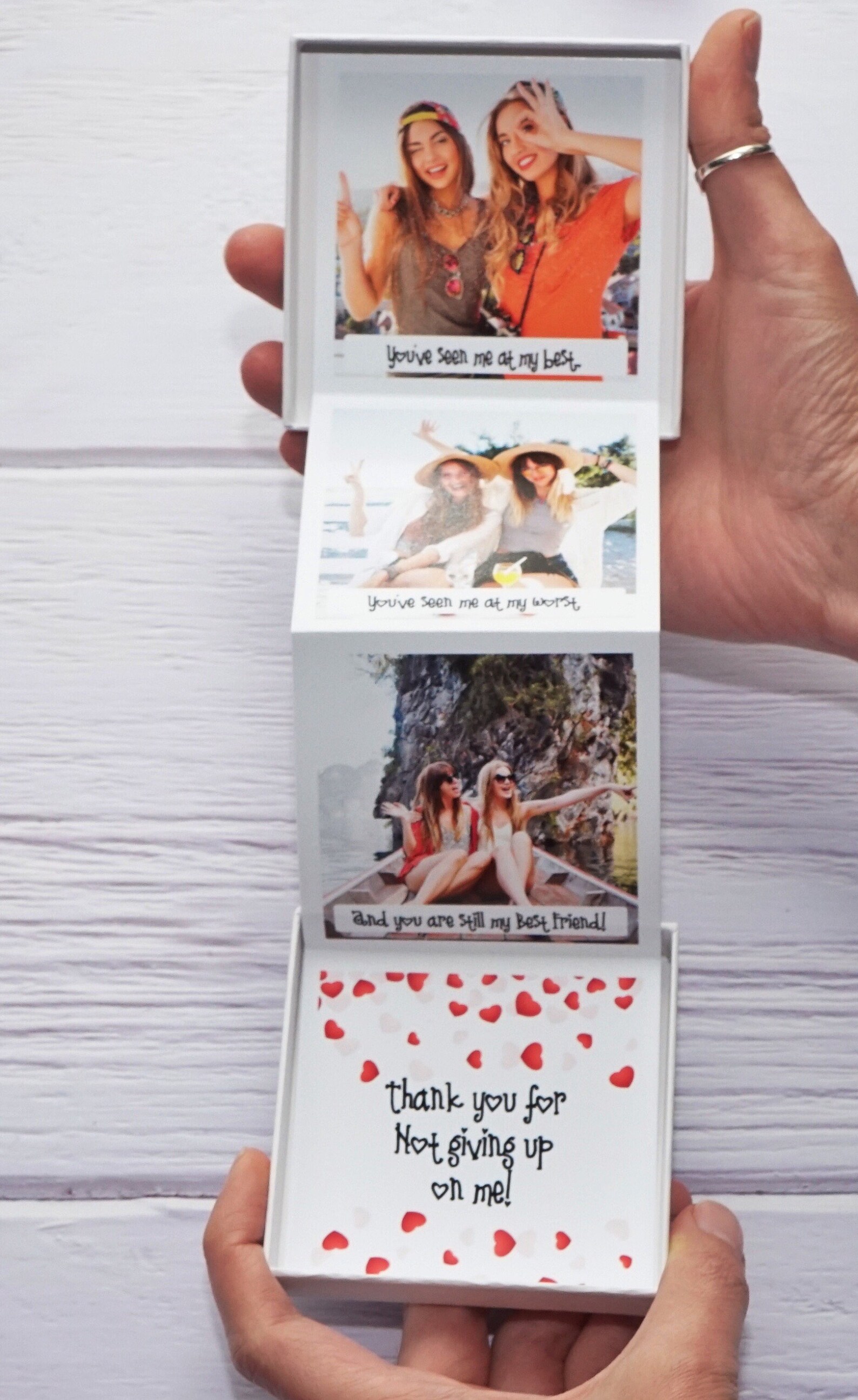 Personalised BFF Photo Pull up Gift Box for Your Bestie on - Etsy