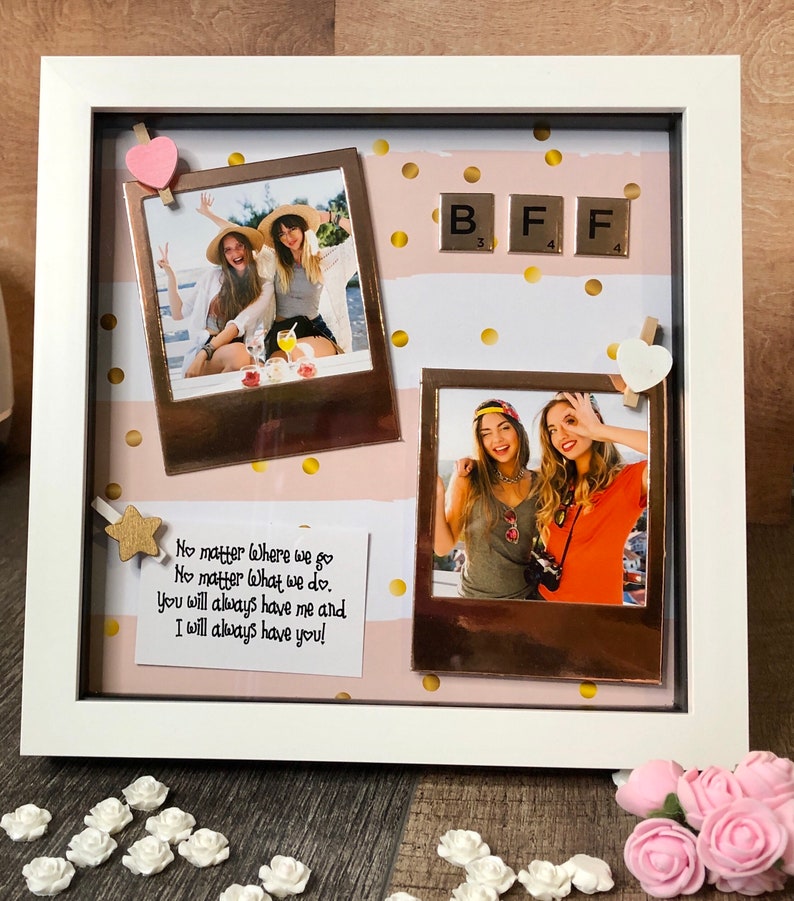 Best Friends Photo cadeau BFF Rose Gold personnalisé avec vos - Etsy France