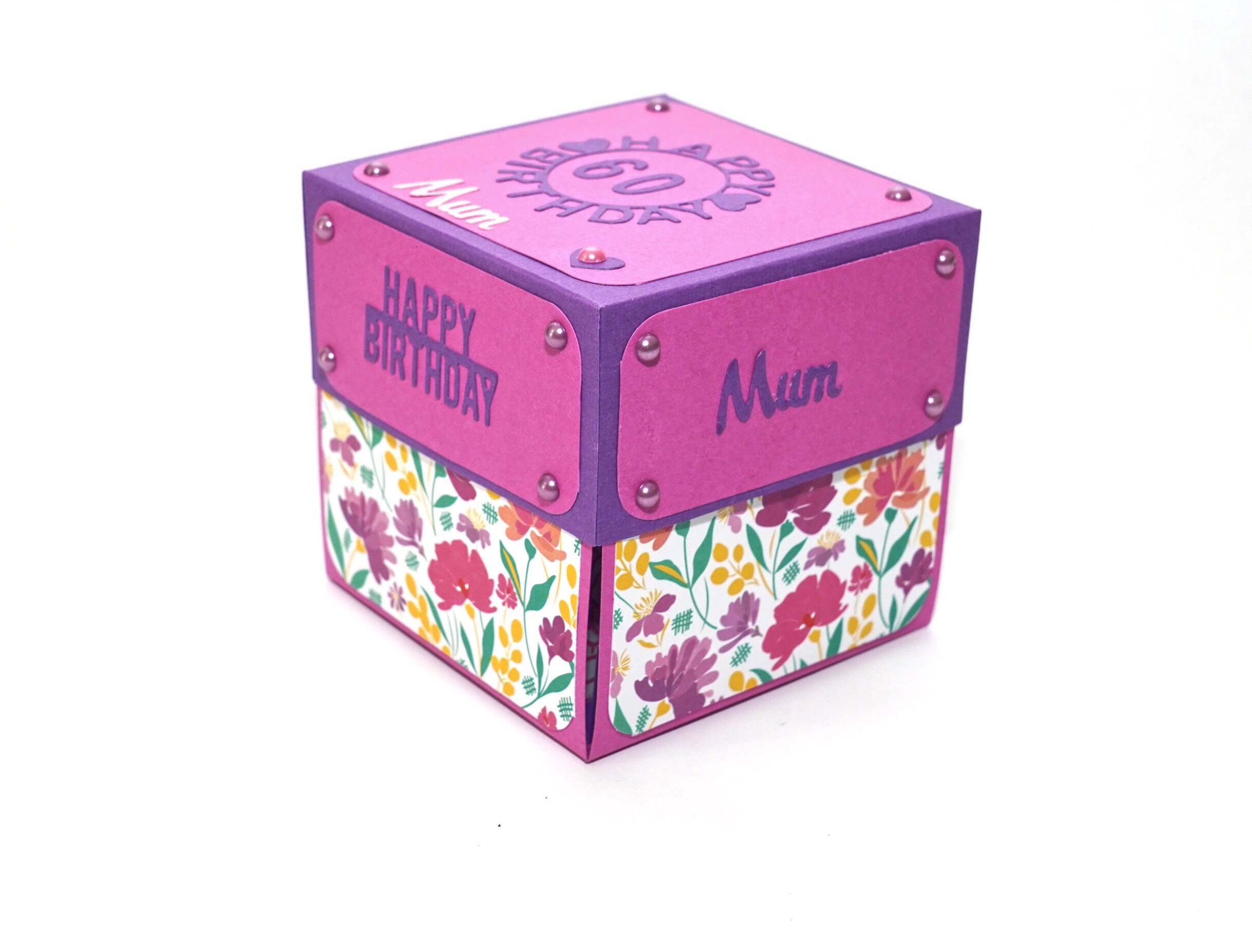 Happy Birthday photo box card/gift with chocolates Etsy