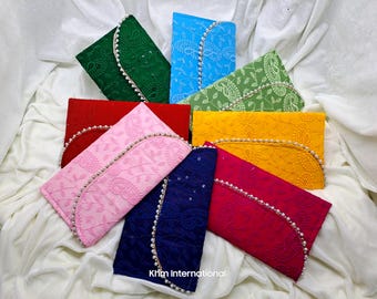 100 Indian Embroidered Clutch Purse Bags: Wedding Favor Gifts