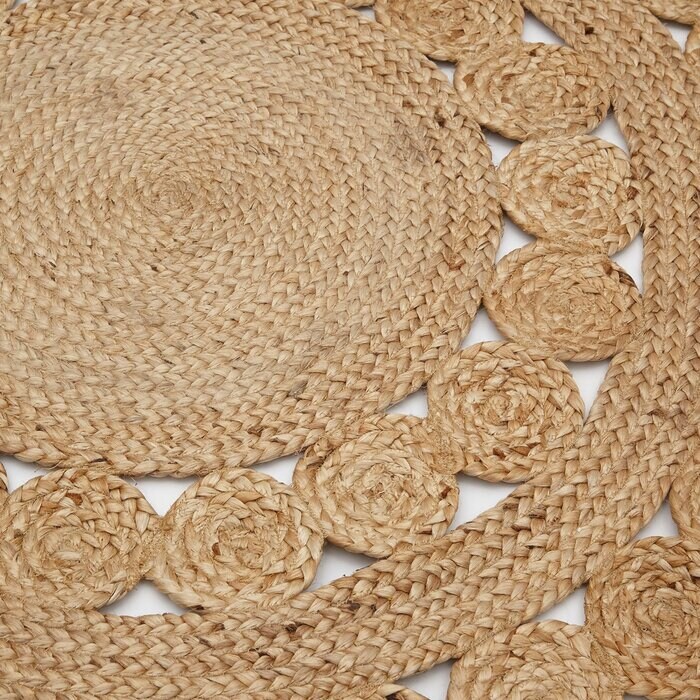 Indian braided Jute Round rug Indian braided Jute Round rug Etsy