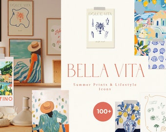 Dolce Vita Clipart - Italy Lifestyle Line Art Icon - Italian Wedding Icon - European Summer Wedding - Amalfi Wall Art - Amalfi Doodles PNG