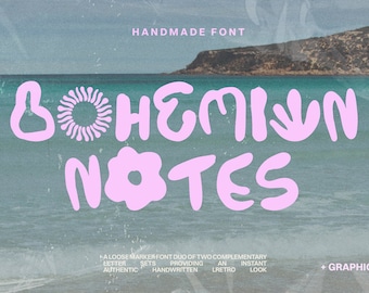Hand Lettered Font, Handwritten Font, Bold Font, Bold Hand Lettering, Modern Font, Symbol Font, Hand Lettering Font, Bohemian Font
