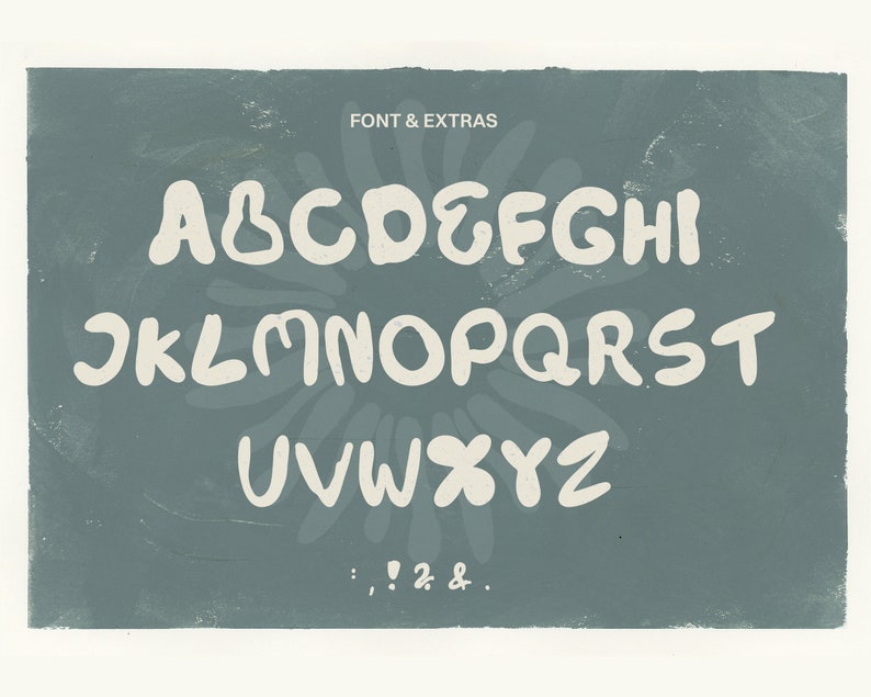 Hand Lettered Font, Handwritten Font, Bold Font, Bold Hand Lettering ...