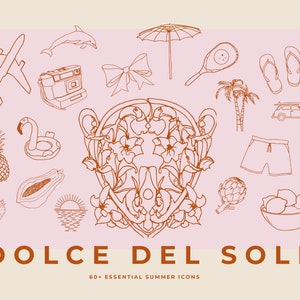Italy Line Art Icon - Summer Wedding Icons - Hand Drawn Summer Icons - Vacation Holiday Line Art Travel Icons PNG - Summer Line Art Vector