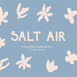 Hand Lettered Font, Handmade Font, Handmade Sans Serif Font, Bold Sans Serif Font, Modern Handmade Typography, Retro Font, Summer Line Art