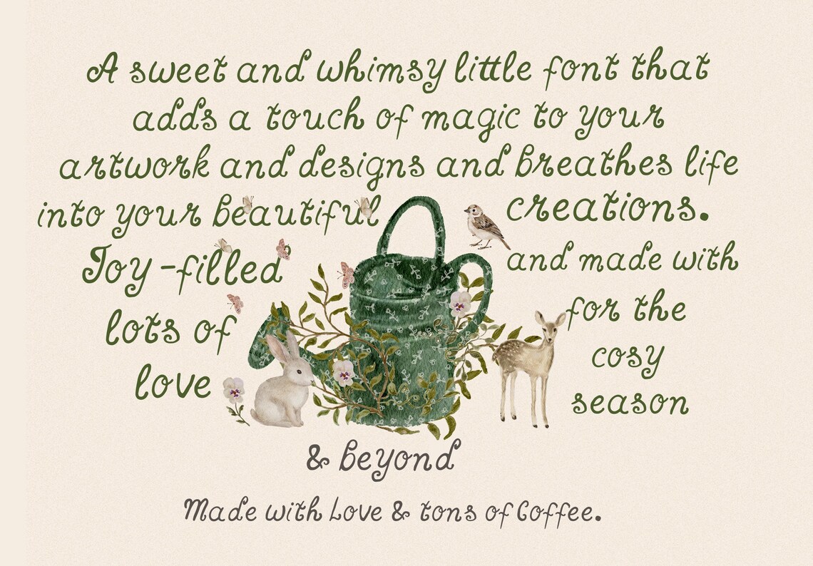 Hand Lettered Font, Handwritten Notes Font, Hand Lettered Font ...