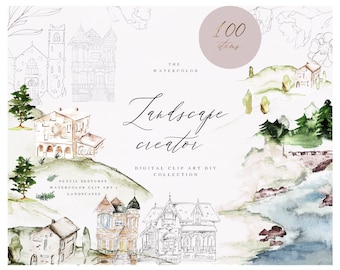 Custom map creator - wedding map creator - watercolor map creator - wedding venue clip art - destination wedding clipart - travel clipart