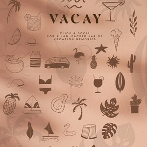 Abstrakt sommar clipart - sommar linjekonst illustration - abstrakt sommar affisch - sommar ikoner - strand semester resor clipart bild 9