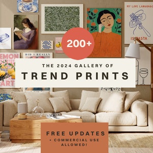 Drucke Mega Bundle - Eklektische Drucke - Druckbare Kunst Kommerzielle Nutzung - Modernes Druck-Bundle - Drucke Mega Gallerie - Maximalistische Drucke