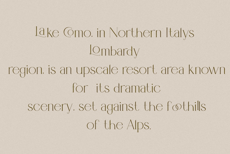 May include: Lake Como, in Northern Italy's Lombardy region, is an upscale resort area known for its dramatic scenery, set against the foothills of the Alps.
