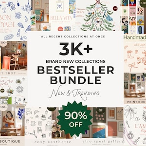 Clip Art & Watercolor Whole Shop Bundle - Print Mega Bundle - Watercolor Bundle - Entire Shop Bundle - Digital Clipart PNG Bundle
