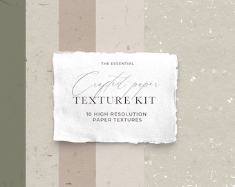 Craft Paper Texture - Fine Art Paper Texture - Digital Watercolor Paper Texture - Handmade Paper Texture Bundle - Watercolor ClipArt Texture