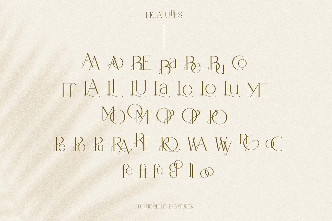 Modern Ligature Font, Elegant Font, Logo Design Font, Display Font ...