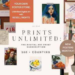 Printable Poster Bundle - Line Art Illustration Bundle - Abstract Female Illustration - Resell Rights Digital Product - Ready Made Product