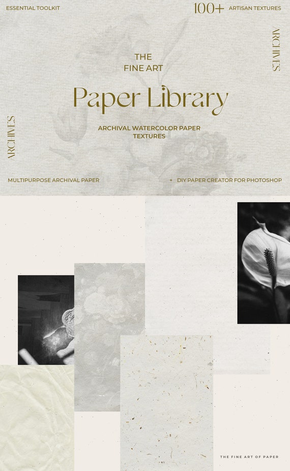 Watercolor Paper Texture - Fine Art Texture - Fine Art Paper Background - Digital Watercolor Paper - Clip Art Texture - Craft Paper Texture