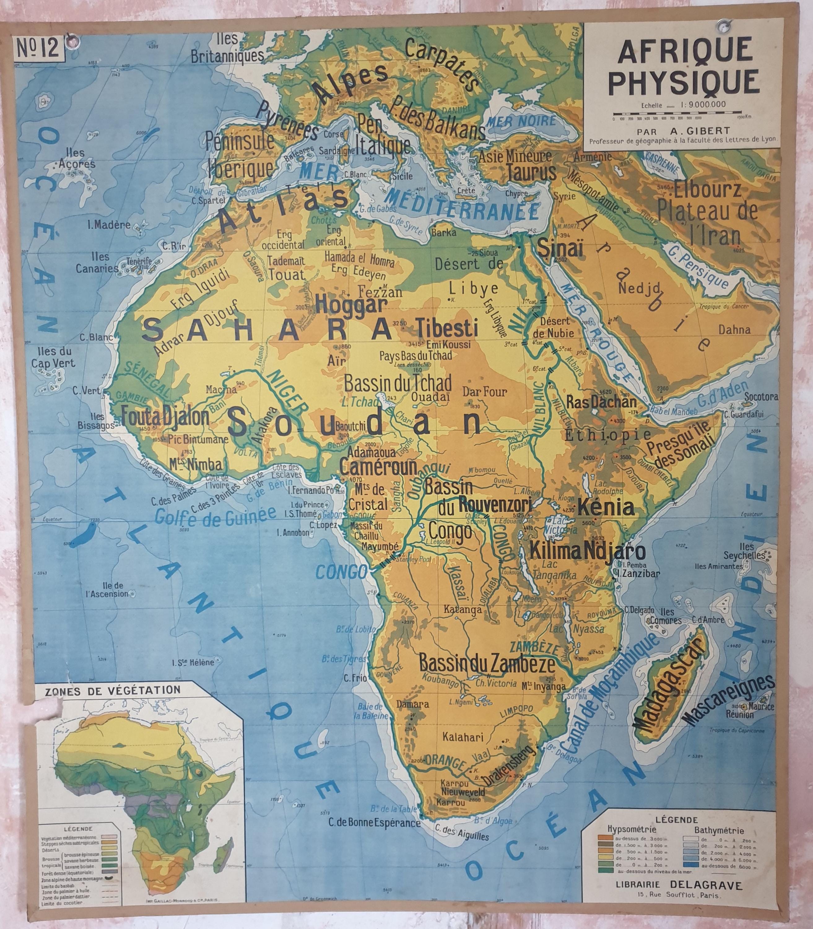 1950s african map - Etsy 日本