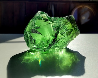 Andara &#39;&#39;Emerald Ray New Earth Codex&#39;&#39; 645 Gram Incl Rainbow, Gaia GreenStone - Mt. St. Helen&#39;s