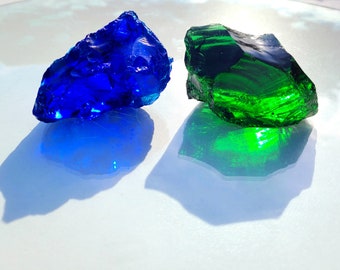 Andara &#39;&#39;Synergy Activation&#39;&#39; 450 Gram Obsidian Emerald & Cosmic Blue - Twin Collection