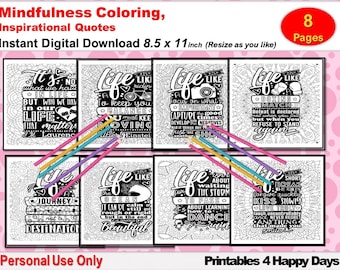 Inspirational Quotes, Motivational Coloring Pages, Isolation Activity, Adult Teen Life Advice, Cool Coloring Sheets, Mindfulness Art