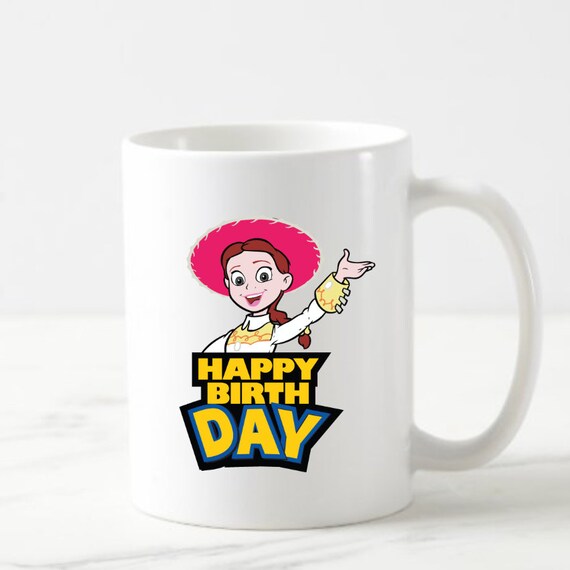 Disney Joyeux Anniversaire Jessie Mug Cup Histoire De Jouet Etsy