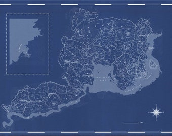Red Dead Redemption 2 Map 409 Items Etsy