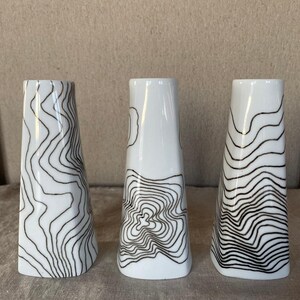 Hand painted ceramic vases image 2