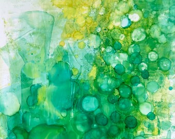 Original art, Alcohol ink abstract painting, Contemporary art