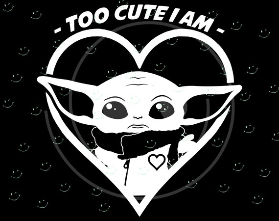 Download Baby Yoda Svg Black And White