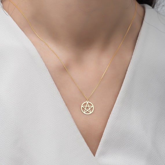 Pentagram Necklace Pentacle Necklace 